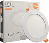 COUSON Empotrable LED Redondo 15W Ultra Fino Techo Ø170mm Placa Extraplana 2100 Lumenes Luz Mulit-color 3CCT 2700K-4000K-5700K