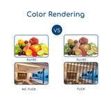 COUSON Empotrable LED Redondo 10W Ultra Fino Techo Ø120mm Placa Extraplana 1400 Lumenes Luz Mulit-color 3CCT 2700K-4000K-5700K