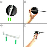 COUSON Vintage Cuerda de cáñamo gruesa Lámpara Colgante E27