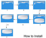 COUSON Plafón LED de Techo Superficie 24W Downlight LED Redondo