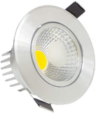 COUSON Foco LED Empotrable Techo 7W Redondo  Color Blanco Redondo Ángulo Rotable 30°