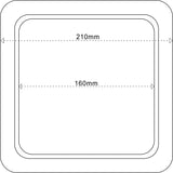 Downlight Led Cuadrado Extraplano 20 Watios  luz Blanco Frío