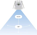 SM-007 Detector Sensor de Movimiento de Techo empotrable 360º