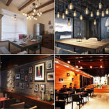 COUSON Bombilla Filamento LED E27 6W G110 Vintage Edison Forma Diamante Luz Amarilla Cálida 2700K