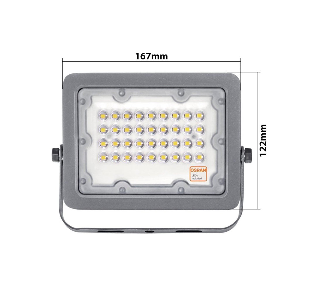 Faretto LED Esterno Con Sensore Di Movimento E Crepuscolare - 20W/30W/50W/100W - IP65 - Foto 5