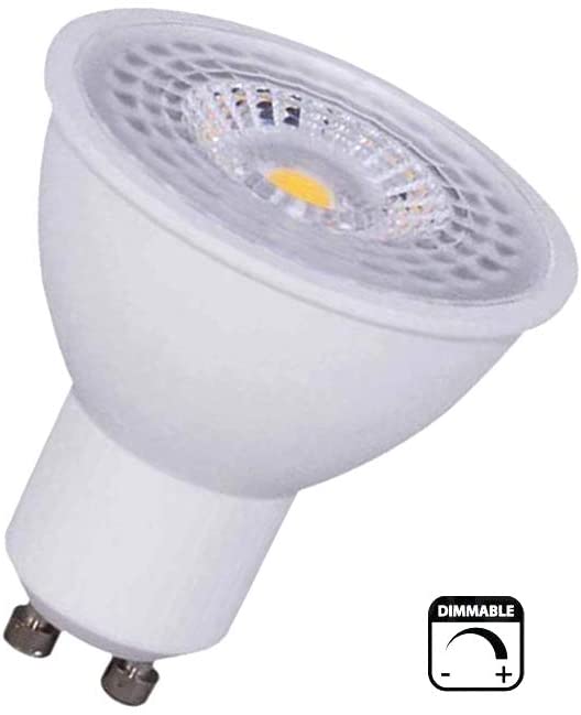COUSON Bombilla Led Gu10 6W COB Regulable Luz Blanca Fría 6000K
