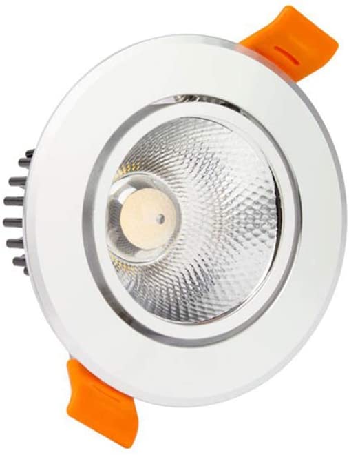 COUSON Foco LED Empotrable Techo 10W Redondo  Redondo Ángulo Rotable 30°